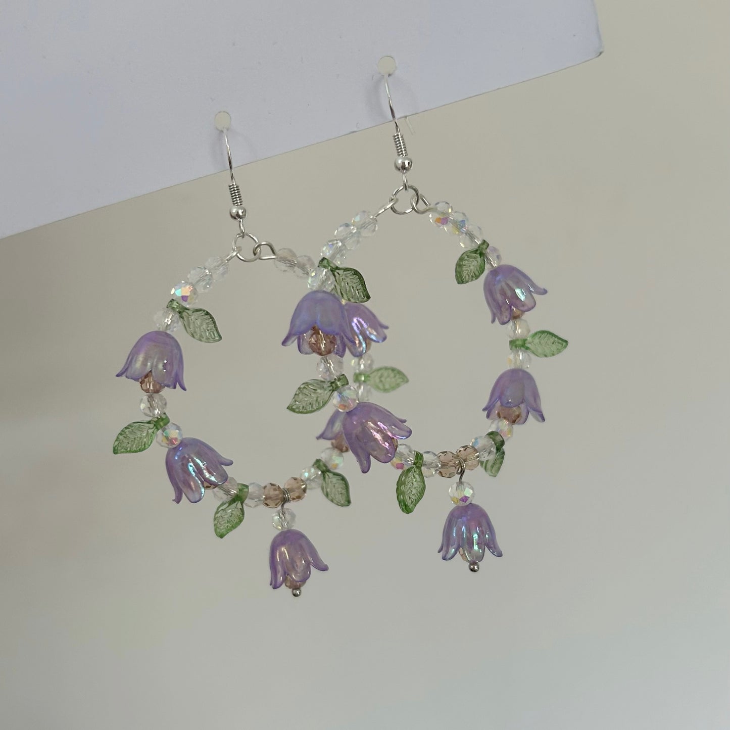 Flower Hoop Earrings