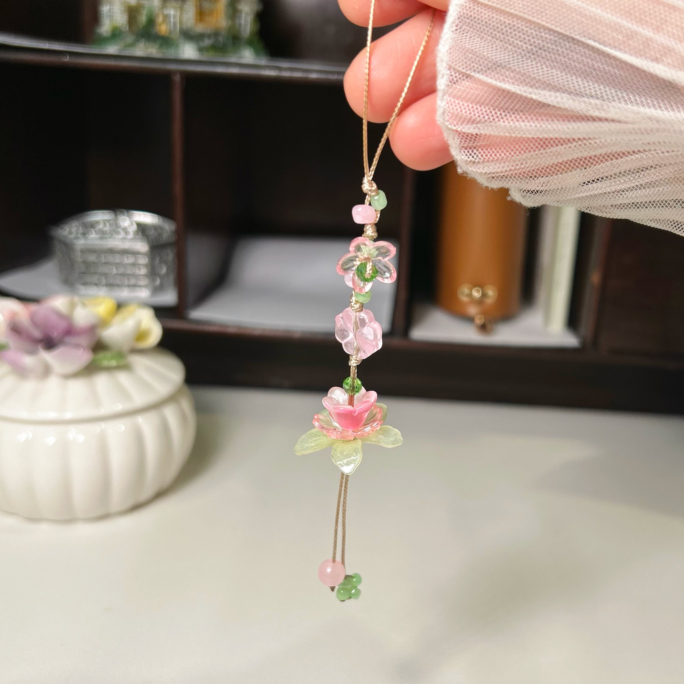 Lotus bag Charm