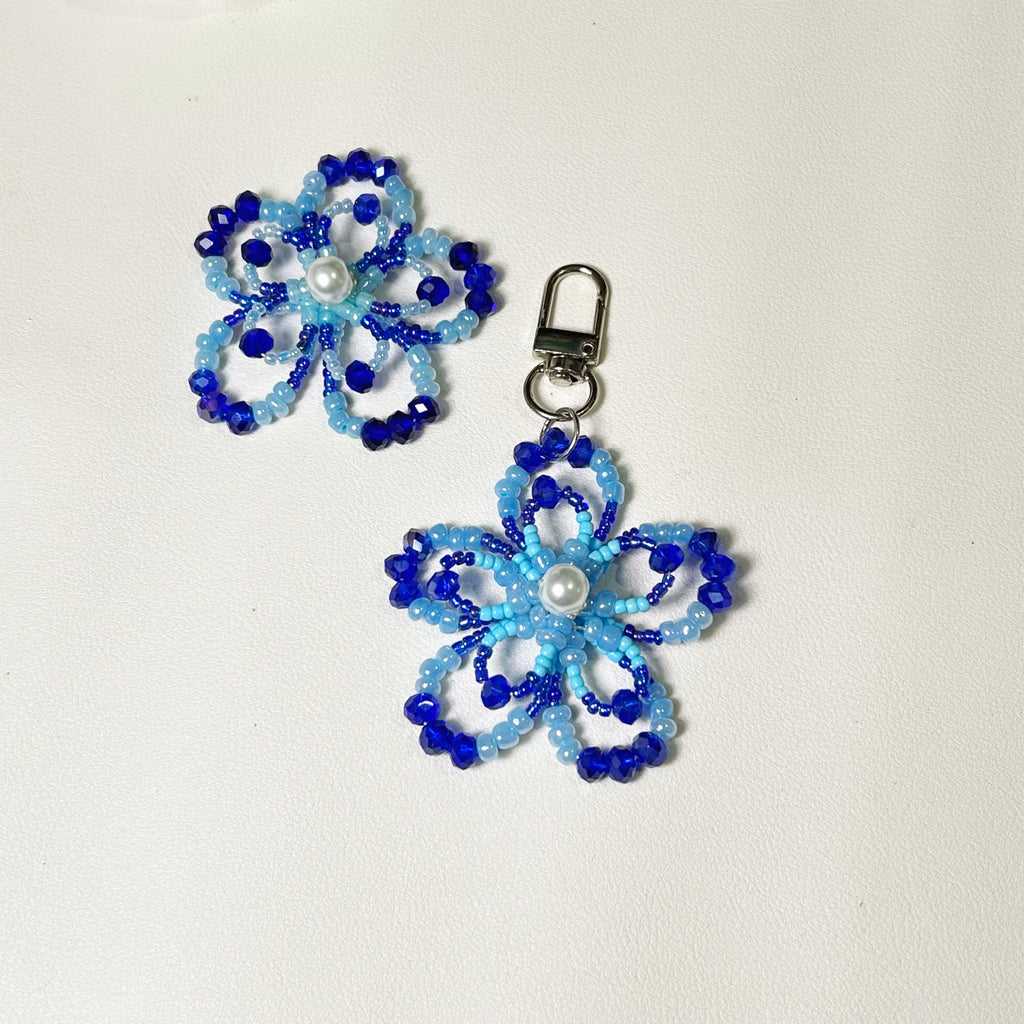 Beaded Flower keychain