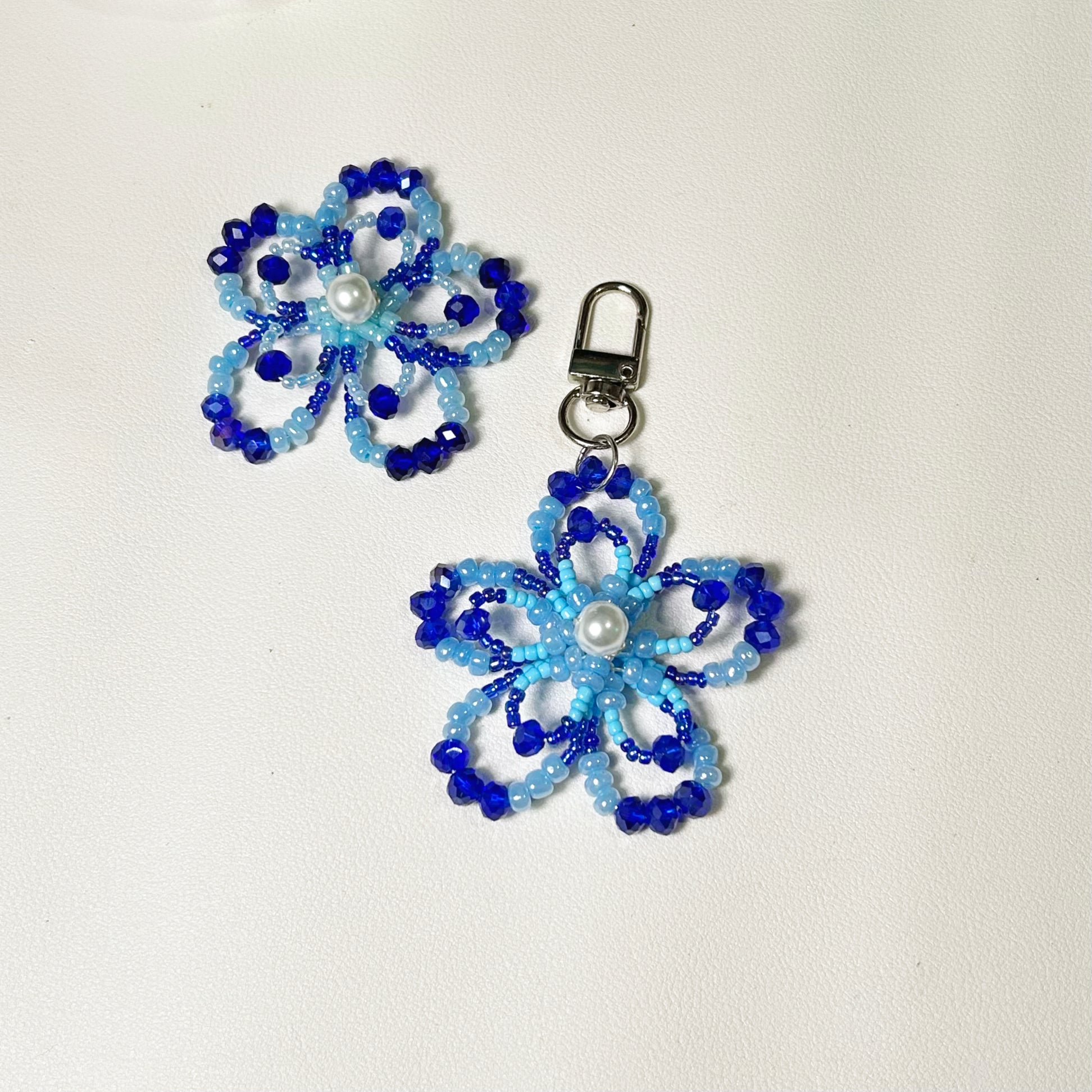 Beaded Flower keychain