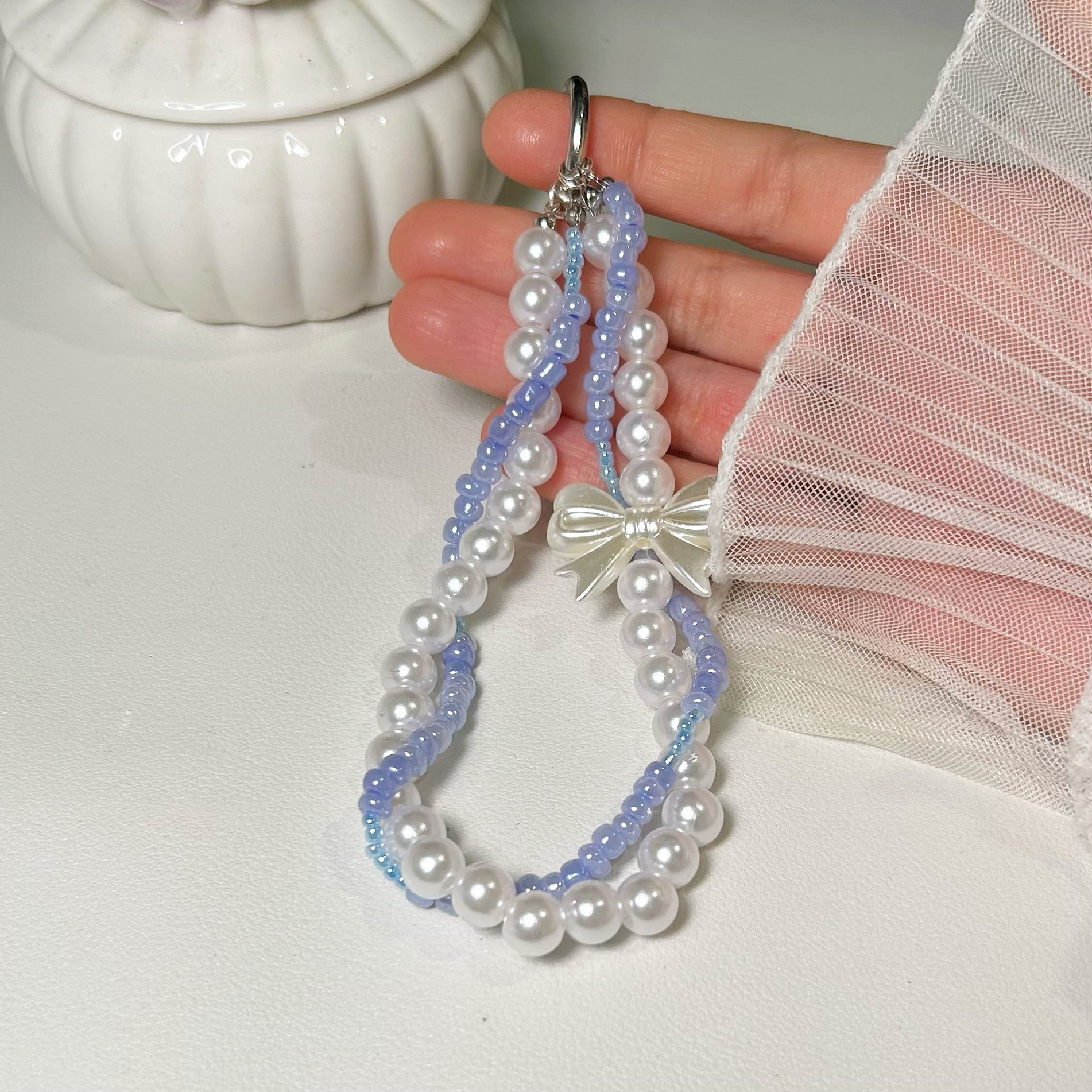 Lilac knot Phone Charm
