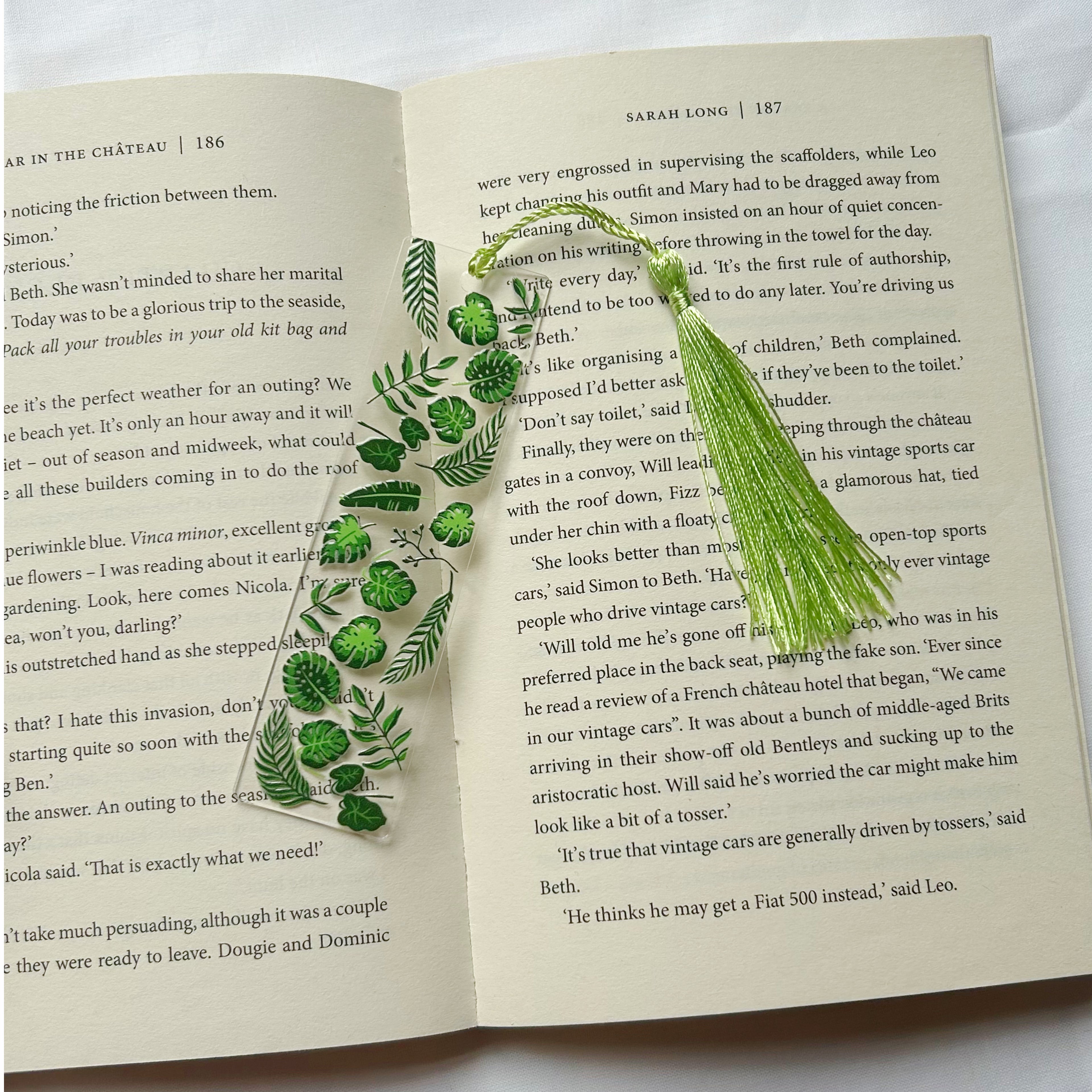 Acrylic book marks